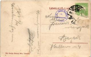 1914 Taksony, Erzsébet út, Községháza. Filencz Mór kiadása (EK)