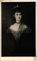 1942 Erzsébet királyné (Sissi) portréja a Királyi Palotában / the portrait of Empress Elisabeth (Sisi) in the Royal Palace of Budapest (fl)