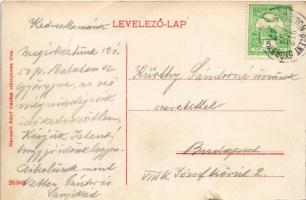 1912 Balatonszentgyörgy, Balaton-Szent-György; vasútállomás, vasúti vendéglő, étterem. Neumark Adolf...