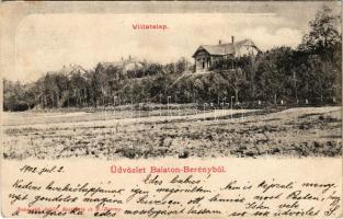 1902 Balatonberény, Balaton-Berény; villatelep. Neumark Adolf kiadása (EB)