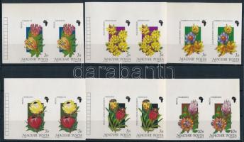 1990 Földrészek virágai (I.) - Afrika vágott sor ívsarki párokban (11.000)