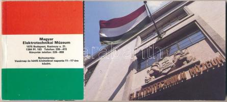 Budapest VII. Magyar Elektrotechnikai Múzeum MODERN képeslapfüzete 16 lappal
