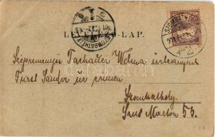 1901 Vép (Vas), Gróf Erdődy kastély, vár (EB)