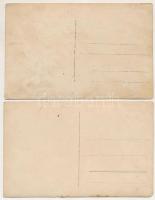 1919 Budapest III. 2 db RÉGI labdarúgó sport képeslap: III. kerületi TVE - Kispesti AC 3 : 0 (?) csa...