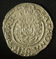 1613K-B Denár Ag "II. Mátyás" (0,42g) T:XF patina, kitörés Hungary 1613K-B Denar Ag "Matthias II" (0,42g) C:XF patina, crack Huszár: 1140., Unger II.: 869.