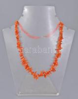 Korall nyaklánc, h: 42 cm, 20 g
