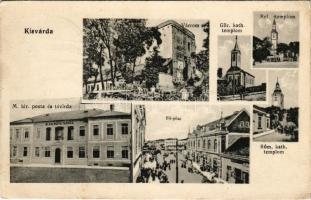 1915 Kisvárda, várrom, Görögkatolikus templom, Római katolikus templom, Református templom, M. kir. ...