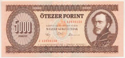 1992. 5000Ft "J 42836156" T:UNC
Hungary 1992. 5000 Forint "J 42836156" C:UNC
A...