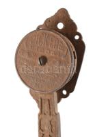 Pick Ede utódai öntöttvas, feliratos redőnyhúzó kar, állító gombbal. 28 cm 