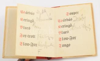 1931 Tüzér Karpaszományos Táncestély. Táncrend