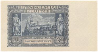 Lengyelország / Német megszállás 1940. 20Zl "K 8414761" T:XF
Poland / German Occupation 1...