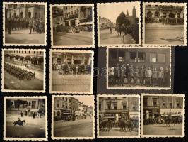 1938 11 db kassai bevonulási fotó 6x6 cm   1938 11 Kosice induction photos 6x6 cm