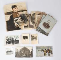 ca 1900-1940 45 db katonai fotó kabinetfotóktól a világháborús képekig.