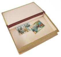 ca 1950 Tere-fere keksz papírdoboz könyv formában 30x21 cm + hozzá két Blooker hollandi kakaó lihó g...