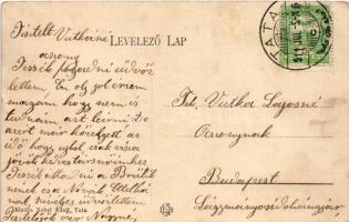 1911 Kocs (Tata), Római katolikus templom és iskola. Nobel Adolf kiadása (fl)