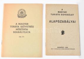 cca 1926-1944 11 db vegyes turista kiadvány - Országos Magyar Turista Kiállítás, Magyar Turista Szöv...