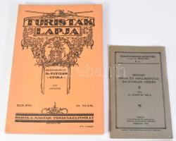 cca 1926-1944 11 db vegyes turista kiadvány - Országos Magyar Turista Kiállítás, Magyar Turista Szöv...