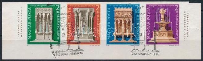 1975 Bélyegnap - Visegrádi műemlékek vágott csík