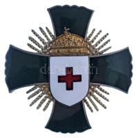 1922. "A Magyar Vöröskereszt Érdemkeresztje" zománcozott és aranyozott, ezüstözött bronz k...