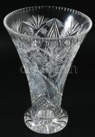 Óriás kristály váza, hibátlan 35 cm