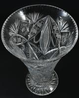 Óriás kristály váza, hibátlan 35 cm