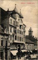 1920 Miskolc, Weidlich udvar, Apollo színház (mozi), Liebling, Hegyesi üzlete, Hitelbank. Ferenczi B...