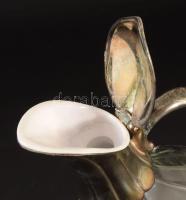 Karaffa. Fém, üveg. m: 25 cm