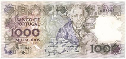 Portugália 1983. 1000Esc "B 58645" T:AU Portugal 1983. 1000 Escudos "B 58645" C:AU Krause 181.