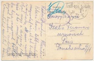 1940 Szászlekence, Lekence, Lechnita, Lechnitz; Strada Principala, Piata Principala, Scoala evang. /...