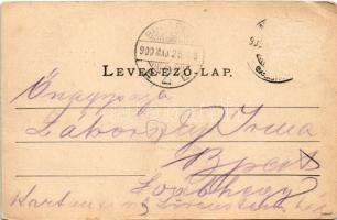 1900 Munkács, Mukacheve, Mukachevo, Mukacevo; Munkácsy Mihály (1844-1900) szülőháza, Ornstein üzlete...