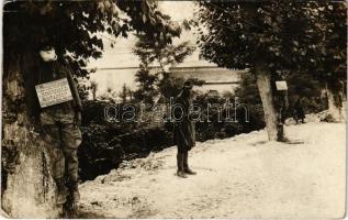 'Hazaáruló', felakasztott cseh-szláv hazaáruló légionisták / WWI Austro-Hungarian K.u.k. m...