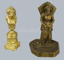 Vegyes réz tárgyak tételben tapper, gyetyatartók, feszület, stb