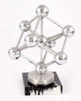 1958 Brüsszeli világkiállítás Atomium szobor márvány talapzaton 17 cm