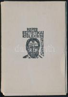 Perei Zoltán (1913-1992): Képes esztétikai kislexikon (92 db híres művészeket, tudósokat ábrázoló arckép). Fametszet, papír. Jelzett és számozott (26/100) az előzéklapon. Kiadói kartontokban. Lapméret: 11x15 cm. Komplett!