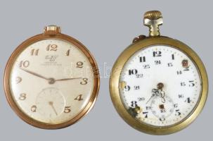 7 db régi zsebóra alkatrésznek