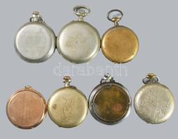 7 db régi zsebóra alkatrésznek