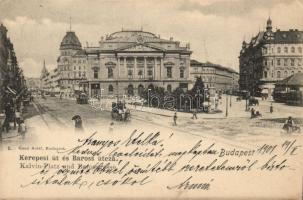 Budapest VIII. Nemzeti Színház és a Rákóczi út