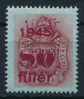 1945 Kisegítő portó 80f/30f részleges kettős évszámmal a felülnyomatban