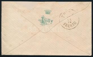 1874 5kr levélen, Zichy grófnőnek címezve tartalom nélkül "GRATZ"