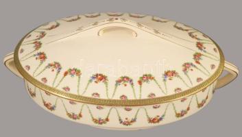 Sarreguemines nagy szervíz készlet hiányos. 24 lapos tányér. 10 mély tányér, 11 kistányyér. 11 csész...