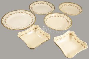 Sarreguemines nagy szervíz készlet hiányos. 24 lapos tányér. 10 mély tányér, 11 kistányyér. 11 csész...