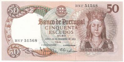 Portugália 1964. 50Esc "BNF 51568" T:UNC Portugal 1964. 50 Escudos "BNF 51568" C:UNC Krause 168.