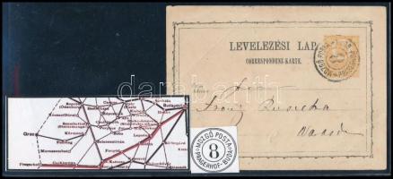 ~1872 "MOZGÓ POSTA / PRAGERHOF-BUDA"