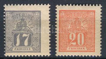 1866 Mi 15b ND postatiszta / MNH (*Mi EUR 120.-) + 16b ND (*Mi EUR 100,-)