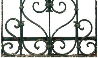 2 db antik kovácsoltvas ablakrács 41x128 cm