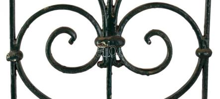 2 db antik kovácsoltvas ablakrács 41x128 cm