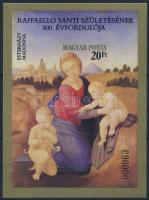 1983 Festmények XIX. - Raffaello vágott blokk (4.500)