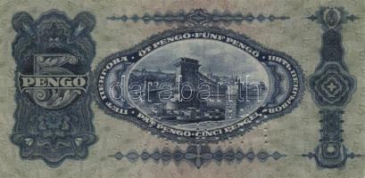 1928. 5P "A 000 - 000000" sorszámmal, "Minta" perforációval T:I- RRR!!!