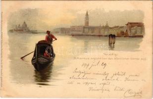 1899 Venice, Venedig, Venezia; S. Markus; Meissner &amp; Buch "Venedig" 12 Künstler-Postkarten Serie 1011. litho s: A. Prosdocimi