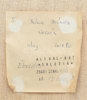 Jóna János (1945-2012): Ébredés. Olaj, vászon, jelezve balra középen lent, hátoldalán Actual Art Gal...